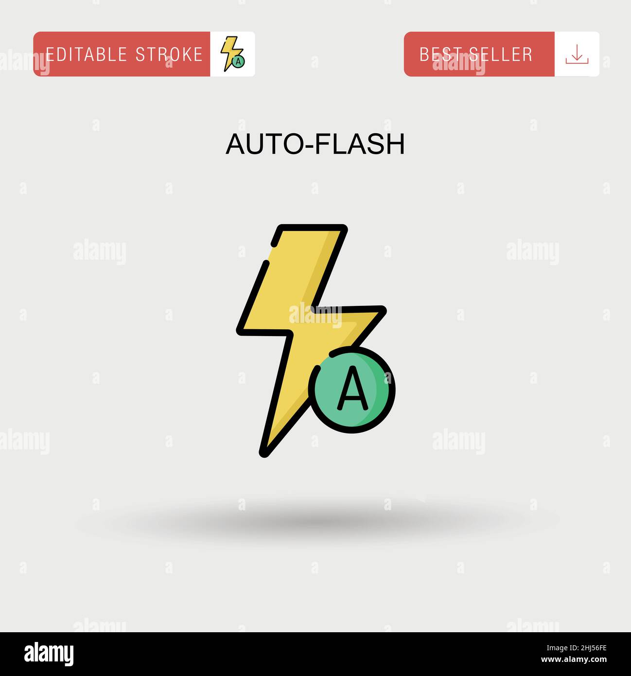 Auto-flash Simple vector icon Stock Vector Image &amp; Art - Alamy