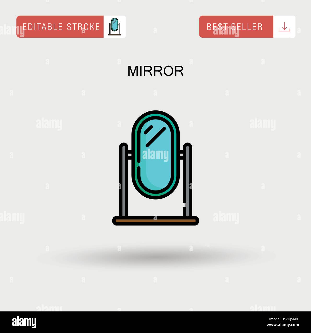 Mirror Simple vector icon Stock Vector Image & Art - Alamy