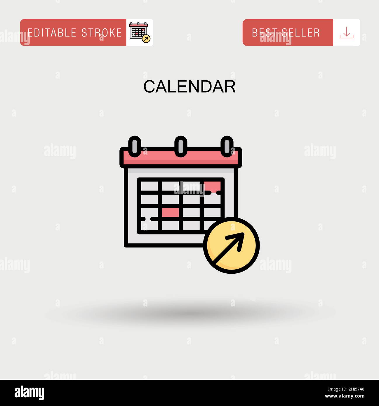 Calendar Simple vector icon Stock Vector Image & Art - Alamy