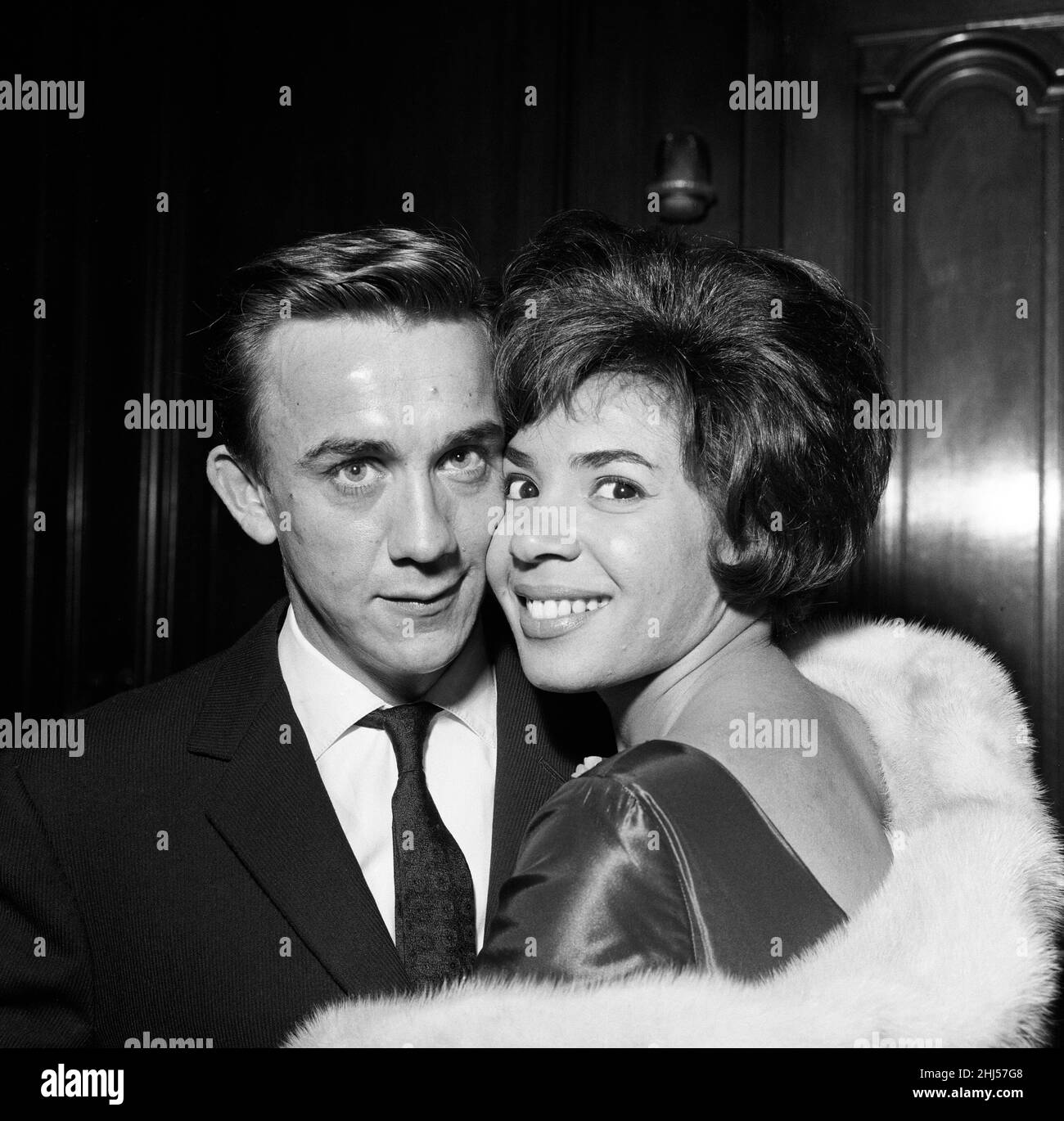 Singer Shirley Bassey with her fiance Kenneth Hume. 26th May 1961. Stock Photo