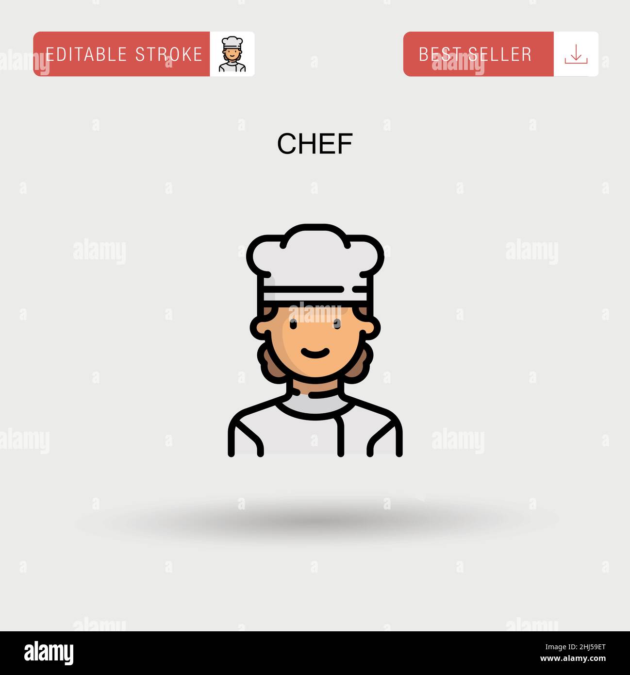 Vector black icon man restaurant plate hi-res stock photography and ...