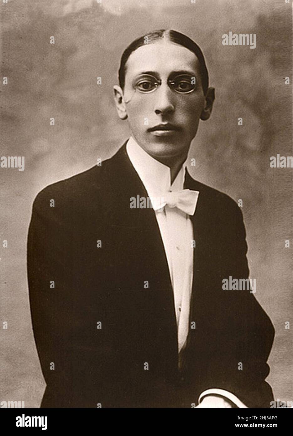 Stravinsky Igor Postcard1910 Stock Photo Alamy