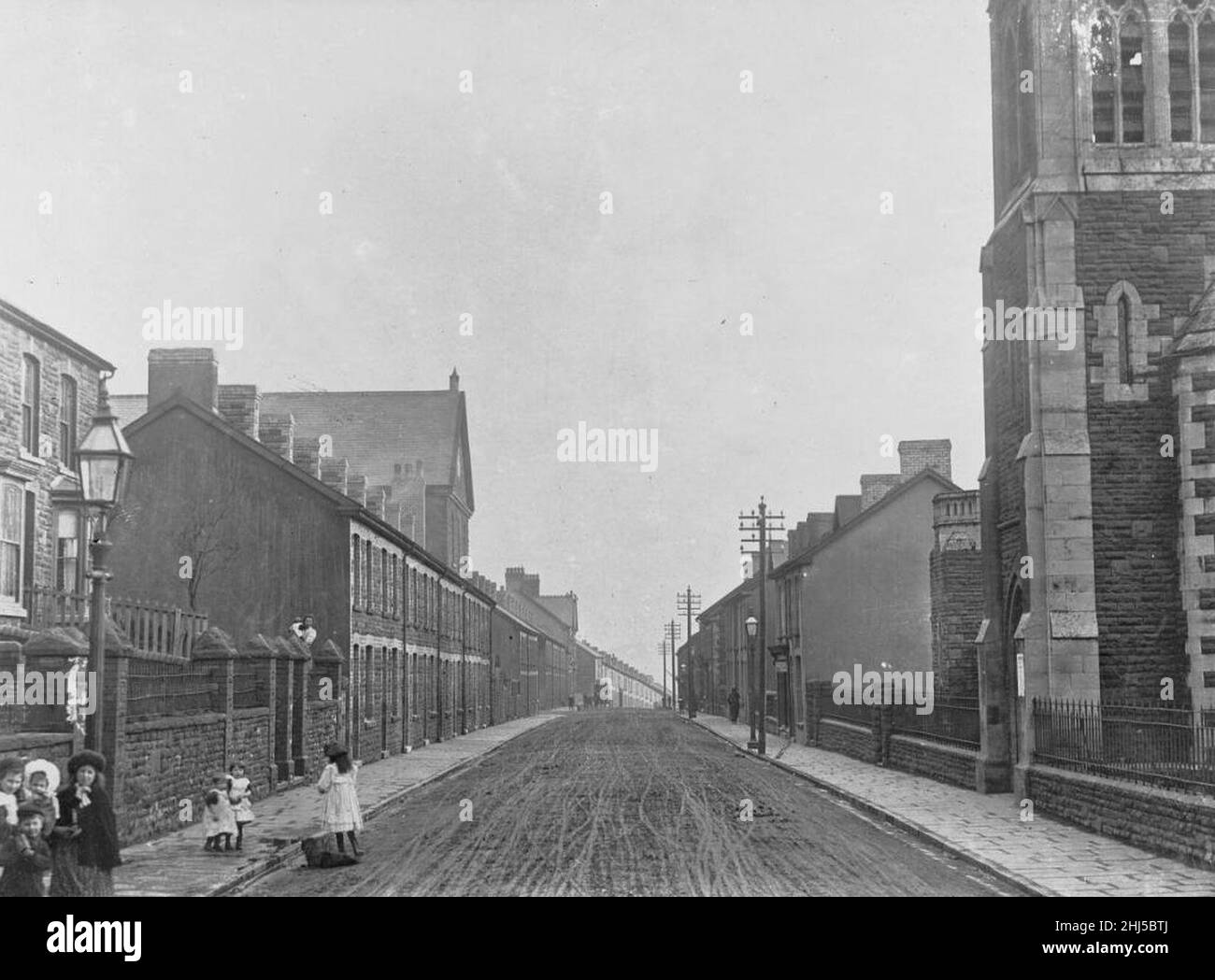 Street in Clydach Vale (4786014a Stock Photo Alamy