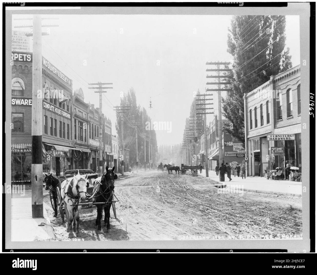 Street scene, Lewiston, Idaho Stock Photo