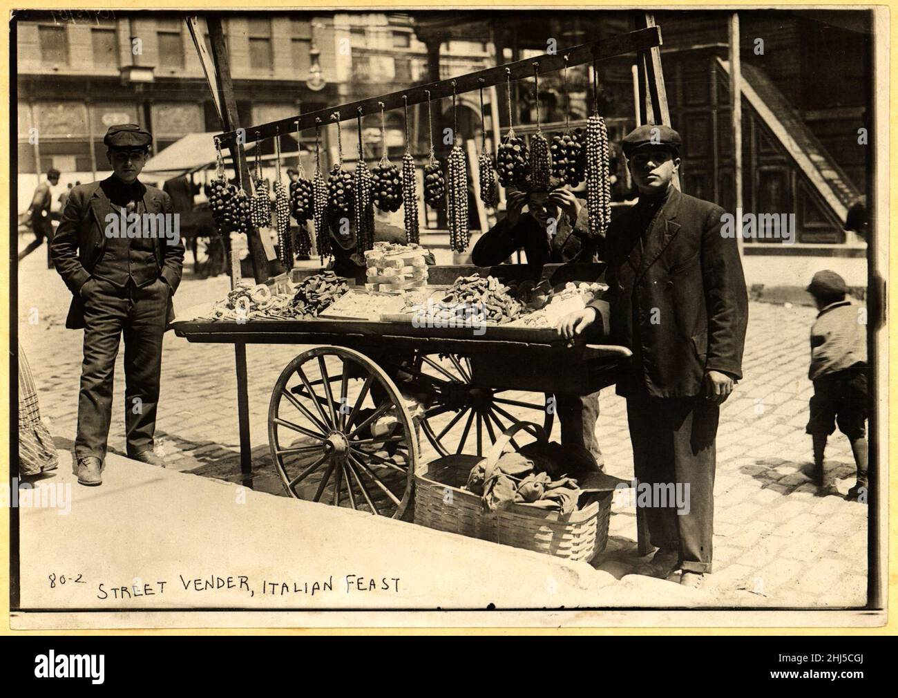 Street vender, Italian feast Stock Photo - Alamy