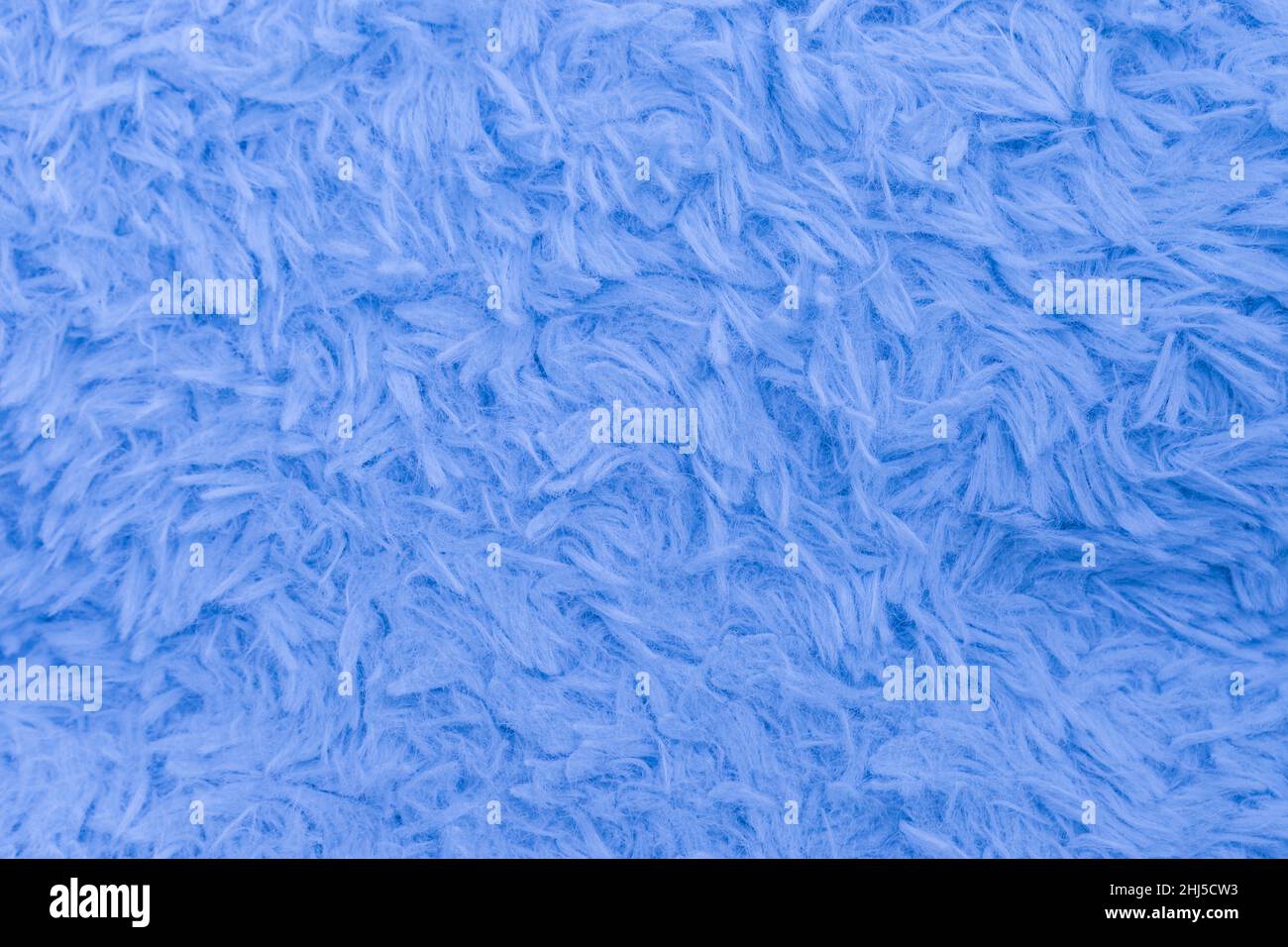 Beautiful sparkling artificial blue fur texture background Stock Photo