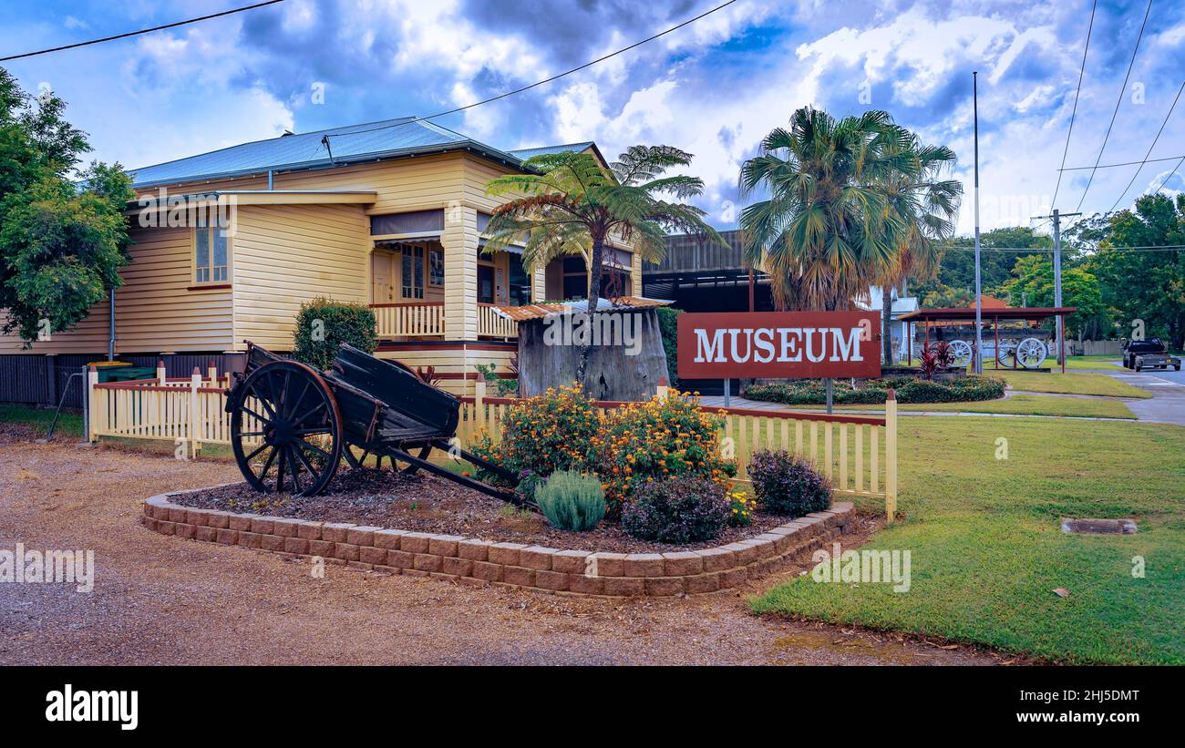 Landsborough, Queensland, Australia - Historical museum building Stock Photo