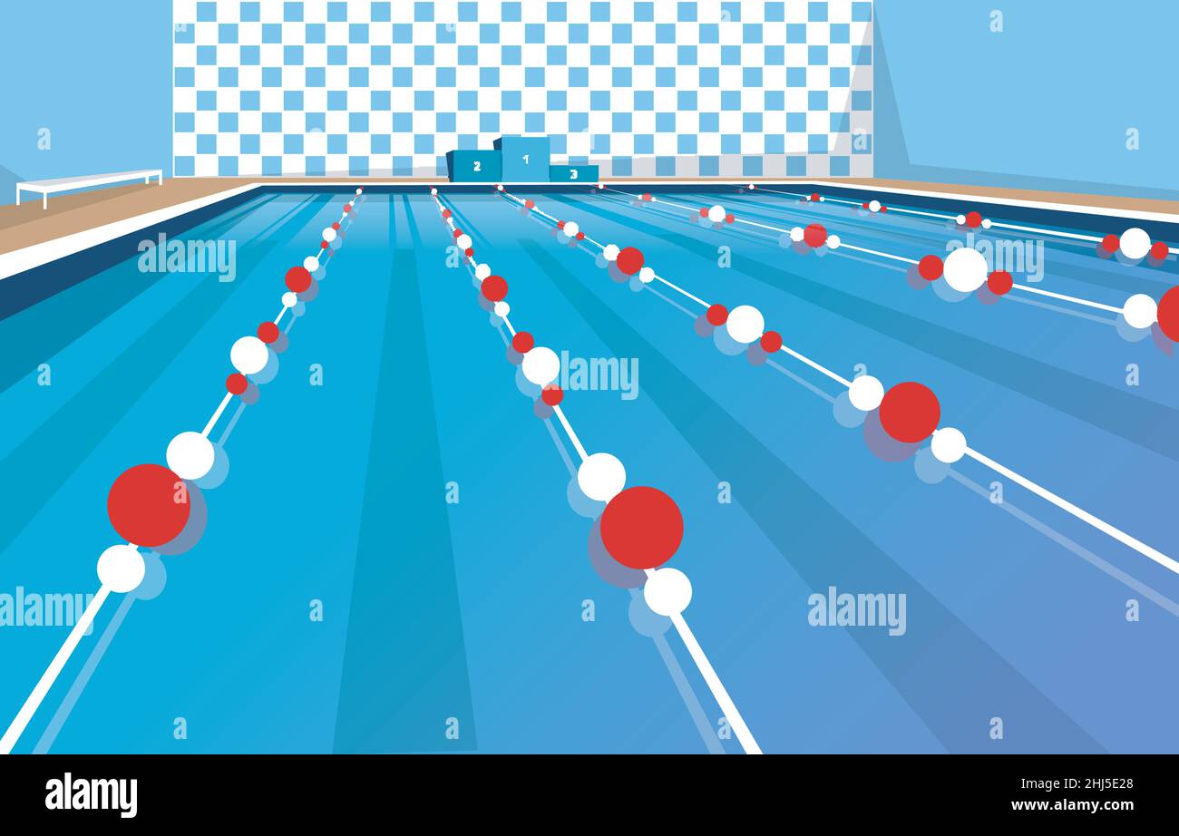competitive swimming pool clipart