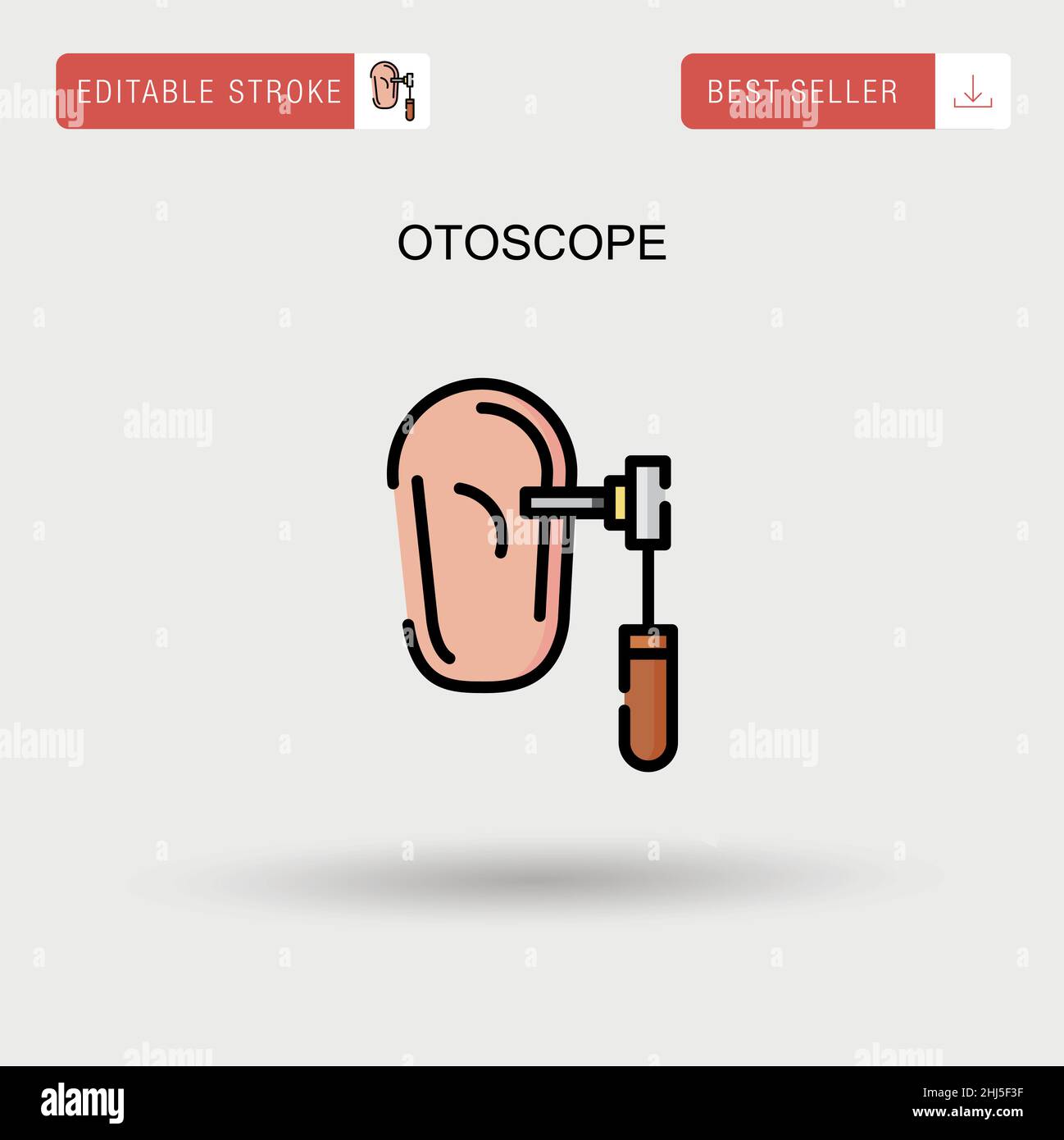 Otoscope Simple vector icon Stock Vector Image & Art Alamy