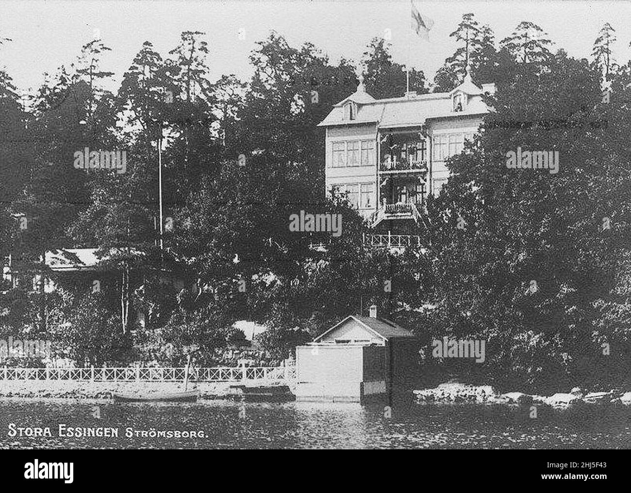 Strömsborg, Stora Essingen. Stock Photo