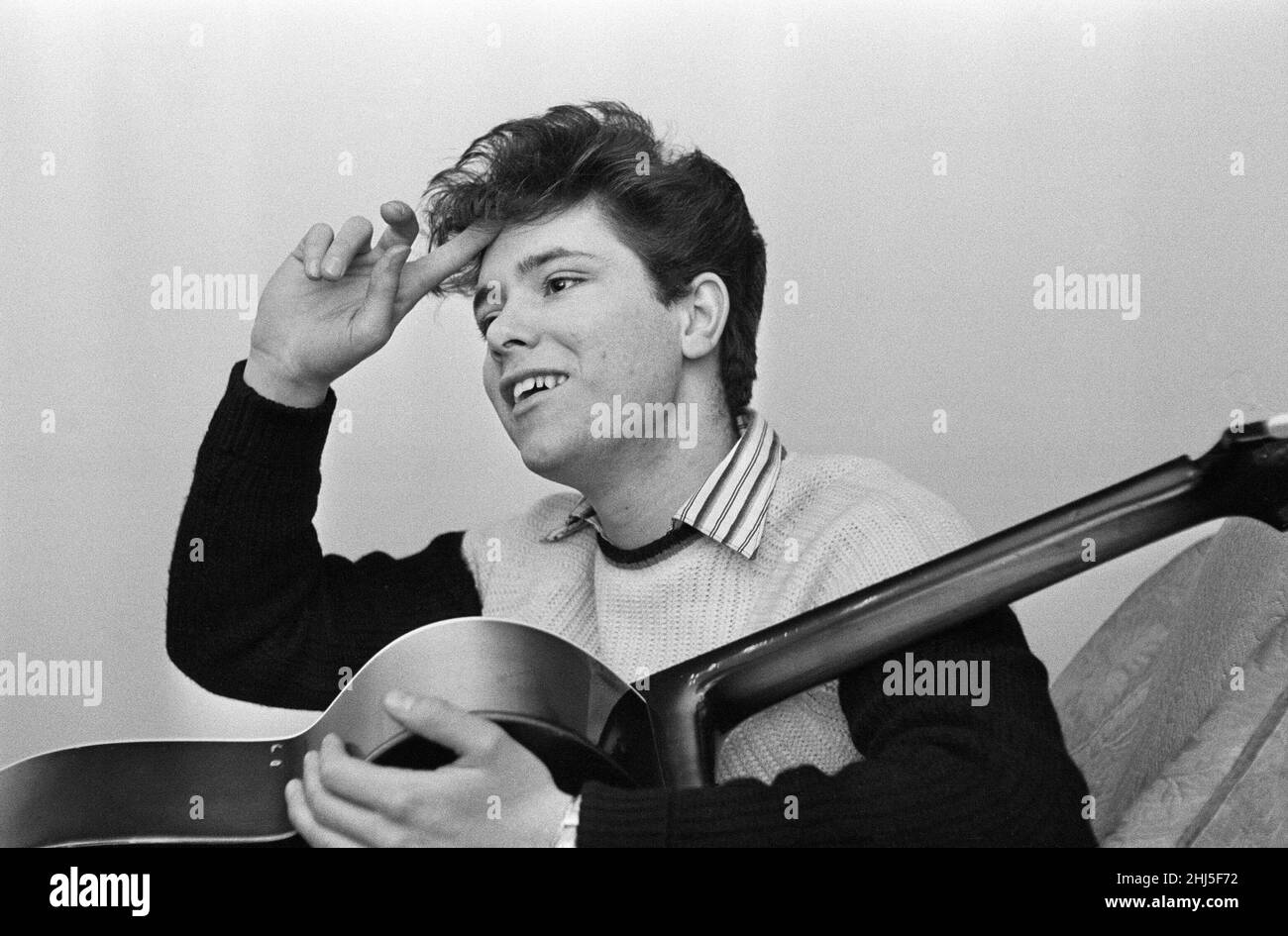 Portrait of rock and roll singer Cliff Richard. 3rd January 1959. Stock Photo