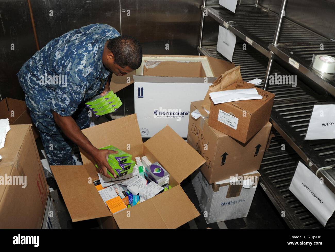 Strong supply lines help Naval Hospital Pensacola succeed 140903 Stock Photo Alamy