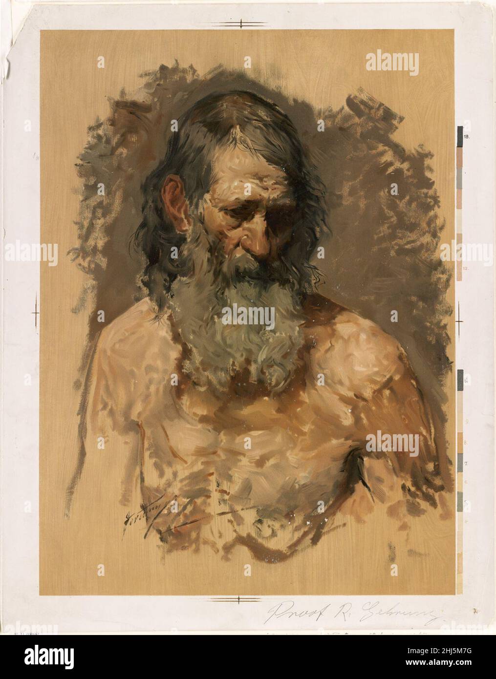 Study of an Old Man Stock Photo - Alamy