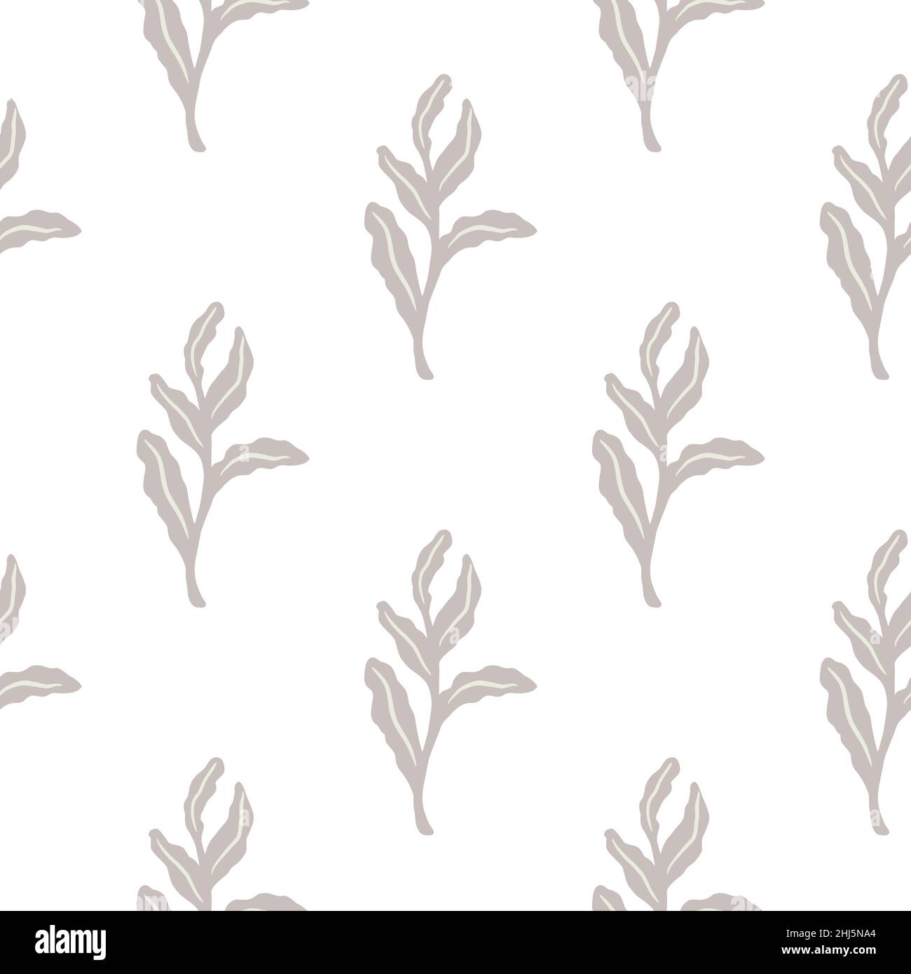 Isolated seamless pattern with simple doodle light purple leaves ...
