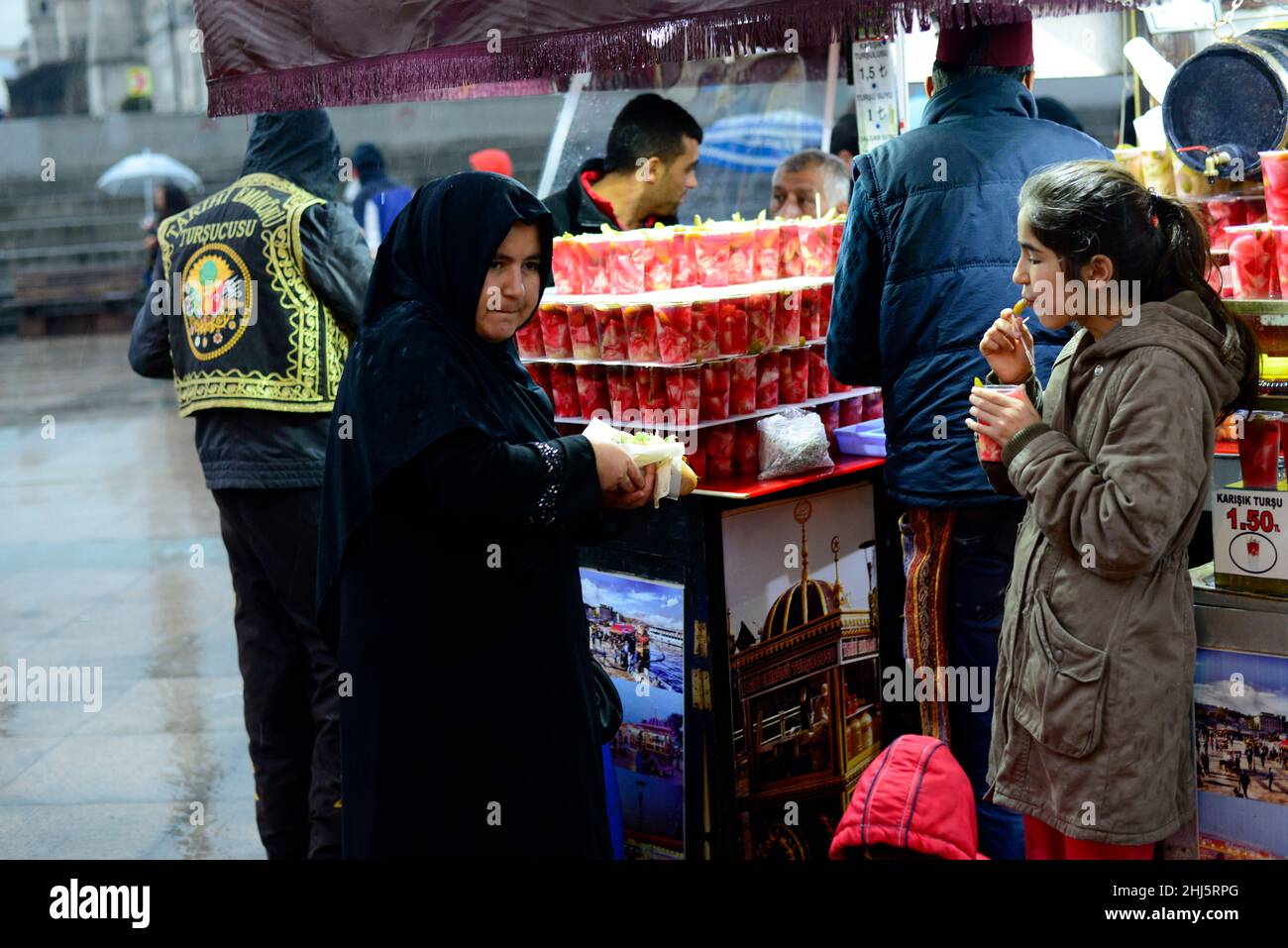 Turkish pickle juice served as an traditional to the