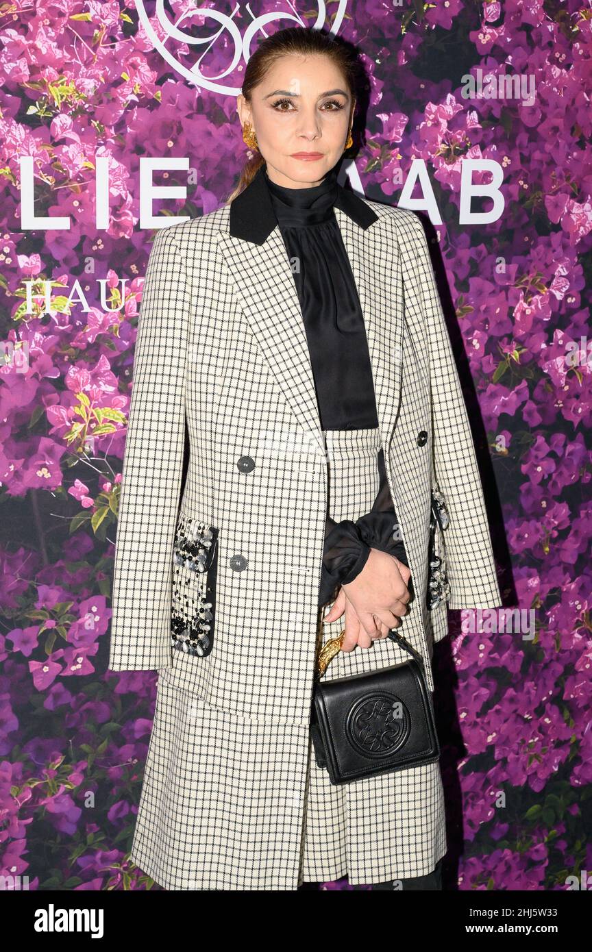 Clotilde Courau attends the Elie Saab Haute Couture Spring/Summer 2022