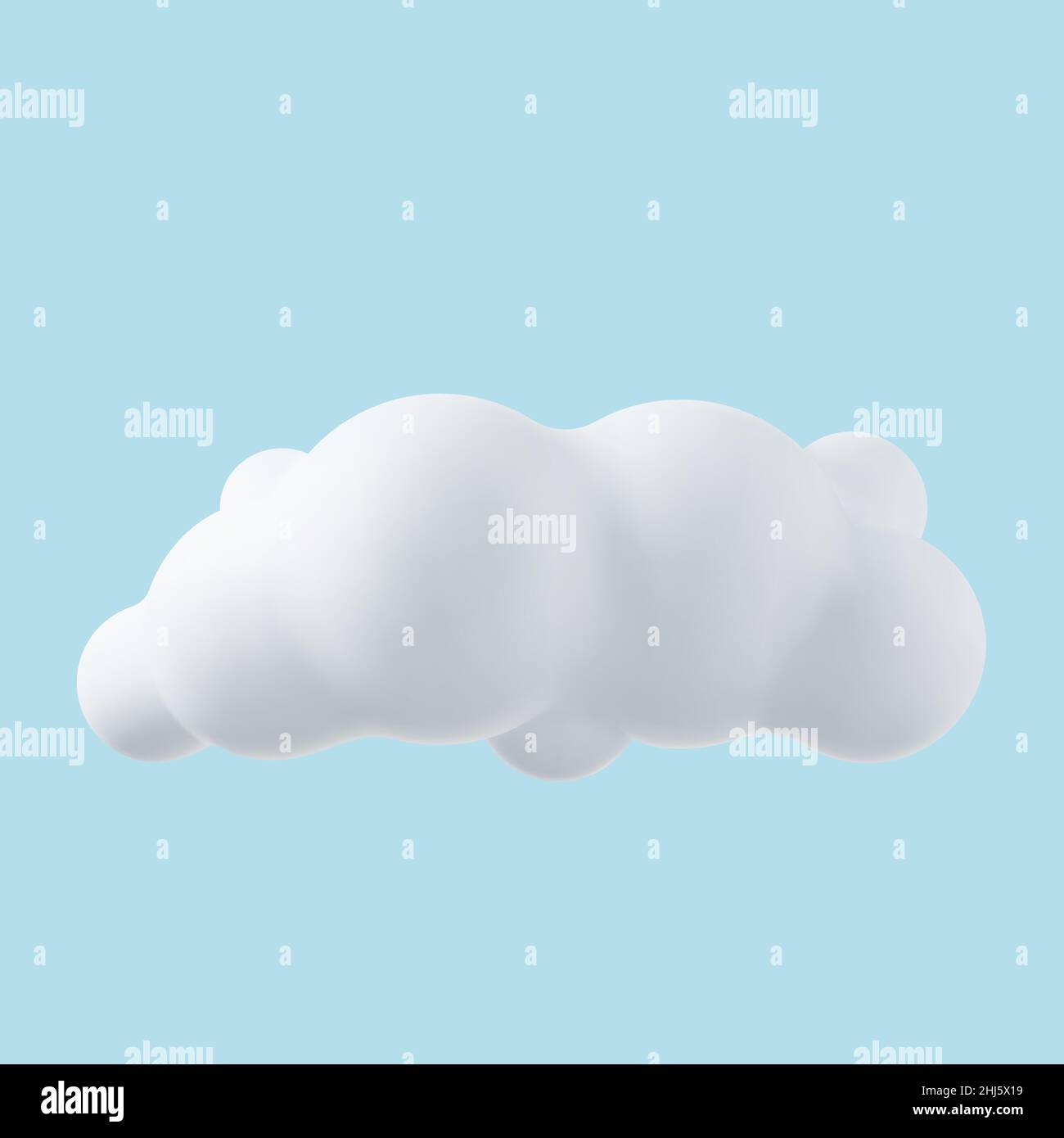 3d realistic simple clouds Stock Vector
