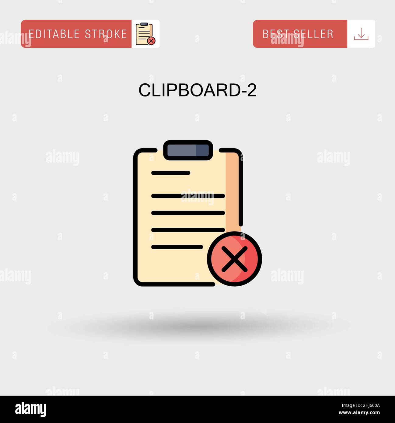 Clipboard-2 Simple vector icon. Stock Vector