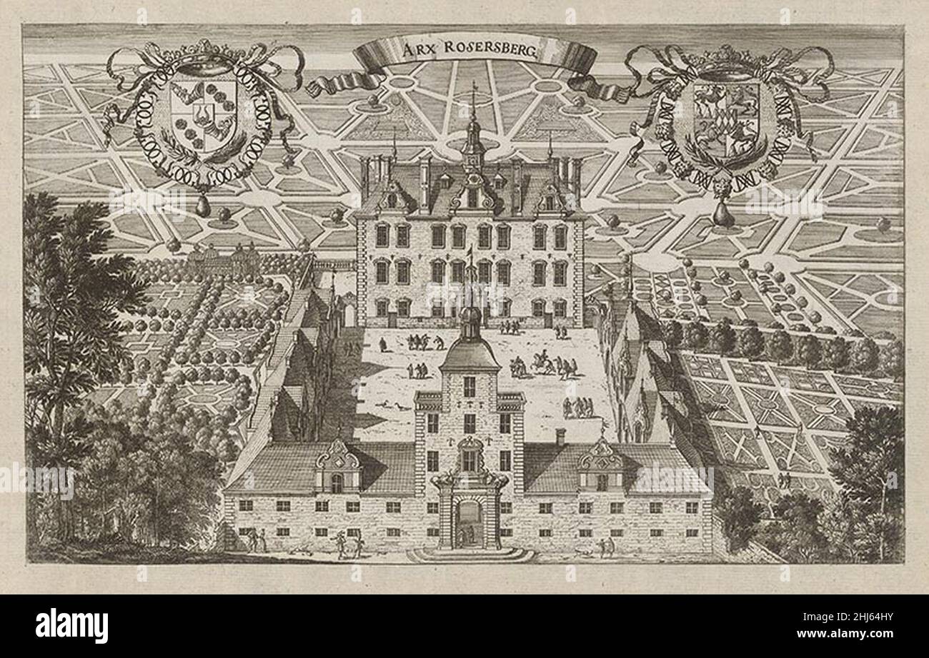 Suecia 1-123 ; Rosersberg Castle in its Renaissance period. Stock Photo