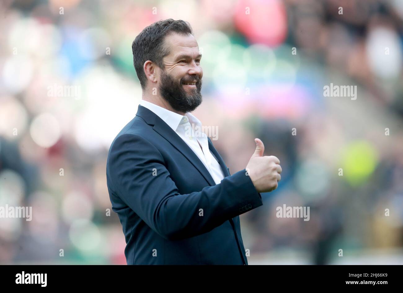 File photo dated 23-02-2020 of Ireland head coach Andy Farrell. Andy Farrell wants in-form Ireland to “push new boundaries” during their quest for Guinness Six Nations glory. Issue date: Thursday January 27, 2022. Stock Photo