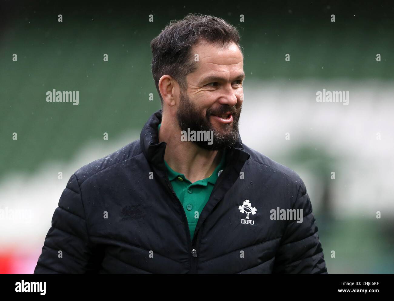 File photo dated 14-02-2021 of Ireland head coach Andy Farrell, Farrell wants in-form Ireland to “push new boundaries” during their quest for Guinness Six Nations glory. Issue date: Thursday January 27, 2022. Stock Photo
