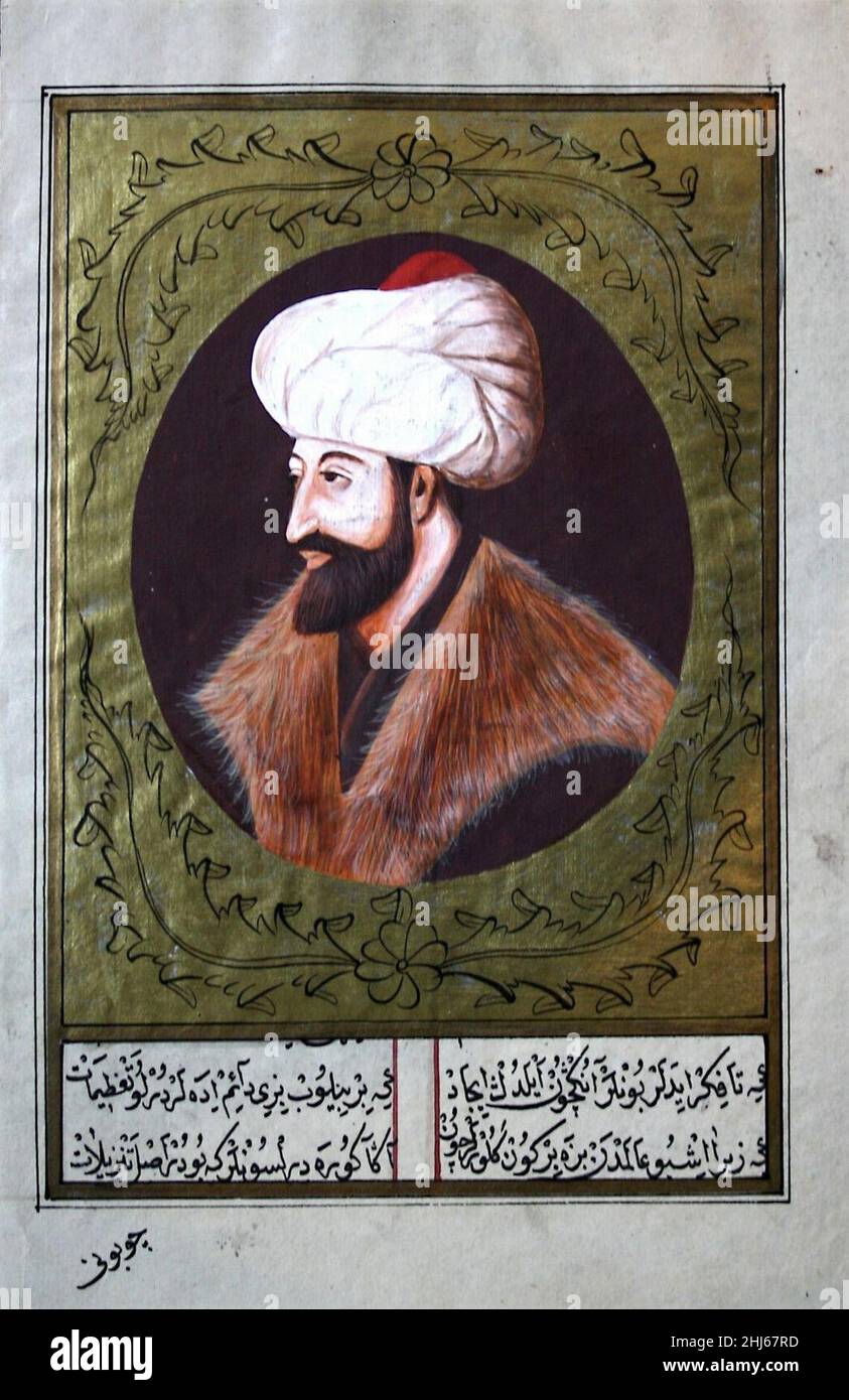 Sultan Mehmed the Conqueror (1432-1481 Stock Photo - Alamy