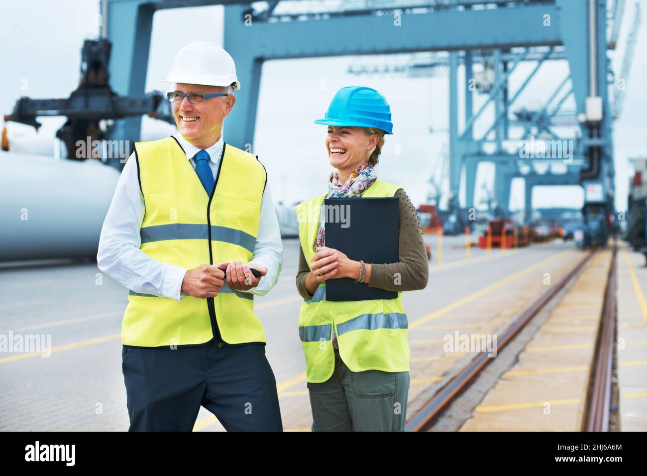 How to get on with your work colleagues Stock Photo