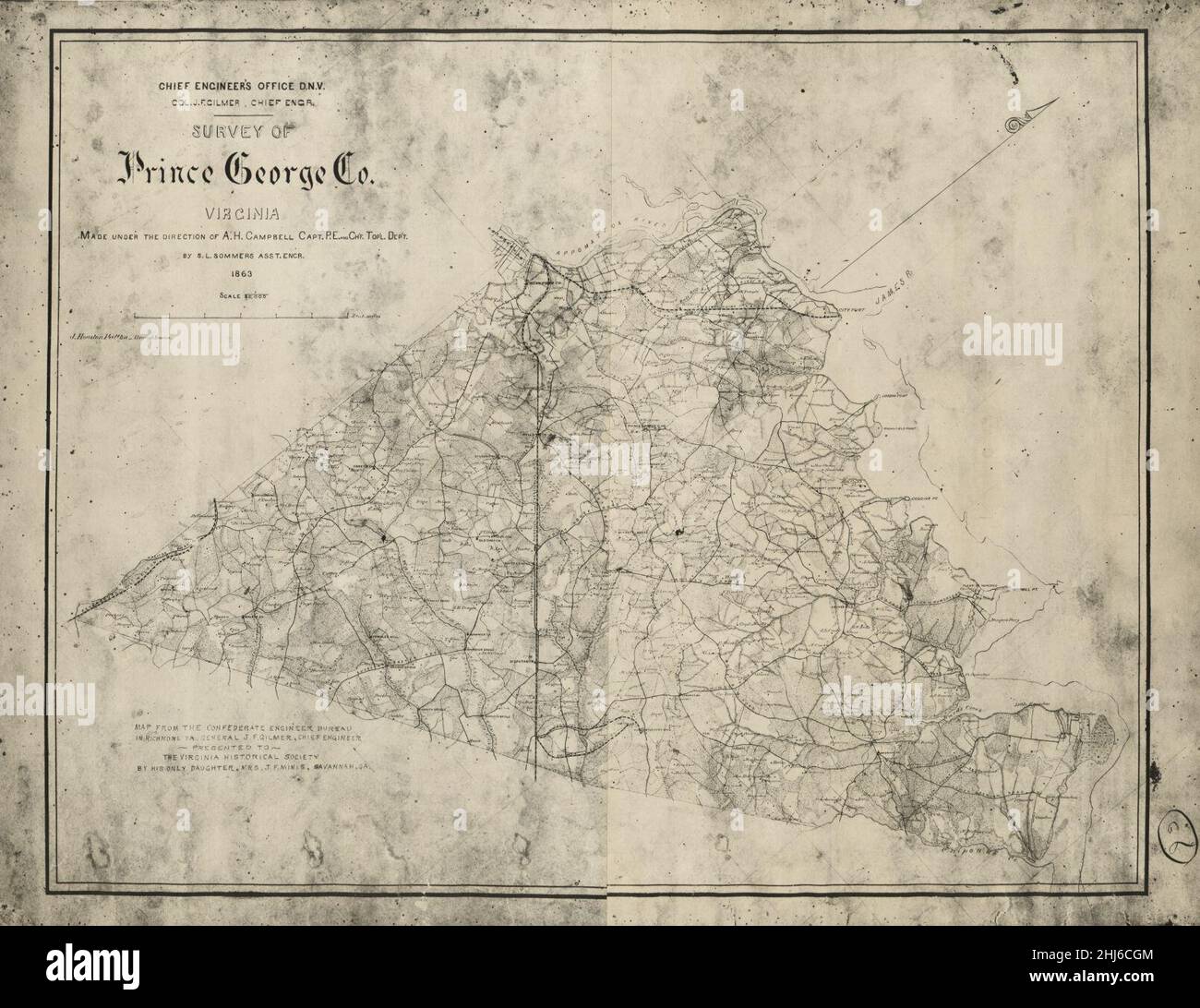 Survey of Prince George Co., Virginia Stock Photo - Alamy
