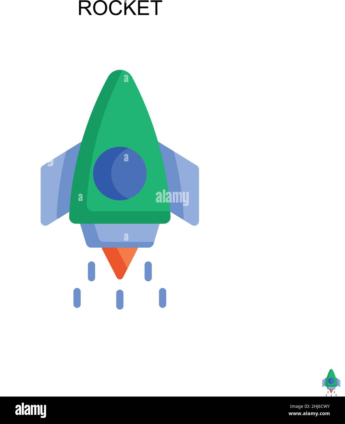Rocket Simple vector icon. Illustration symbol design template for web ...