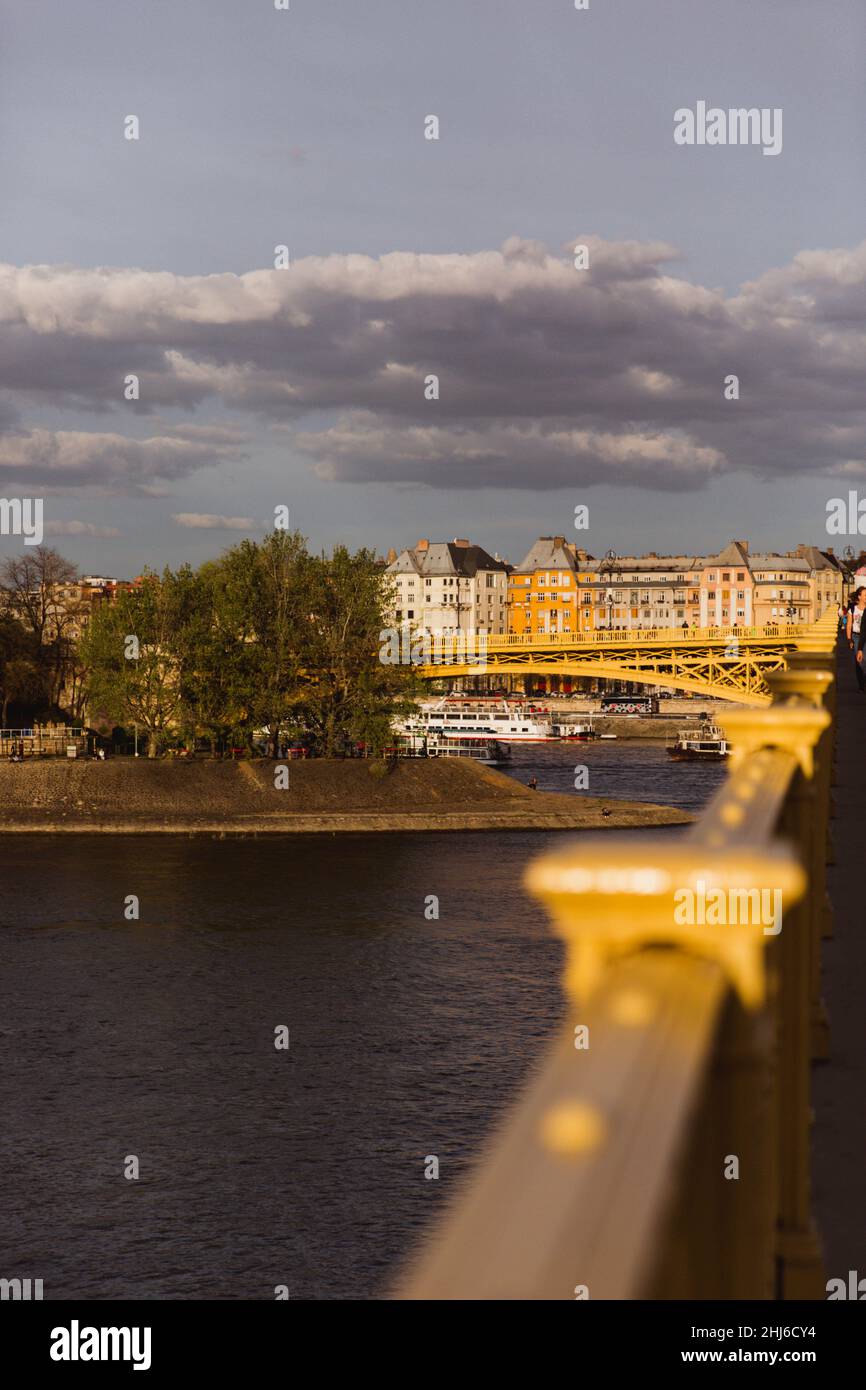 Sunset on margaret bridge hi-res stock photography and images - Alamy