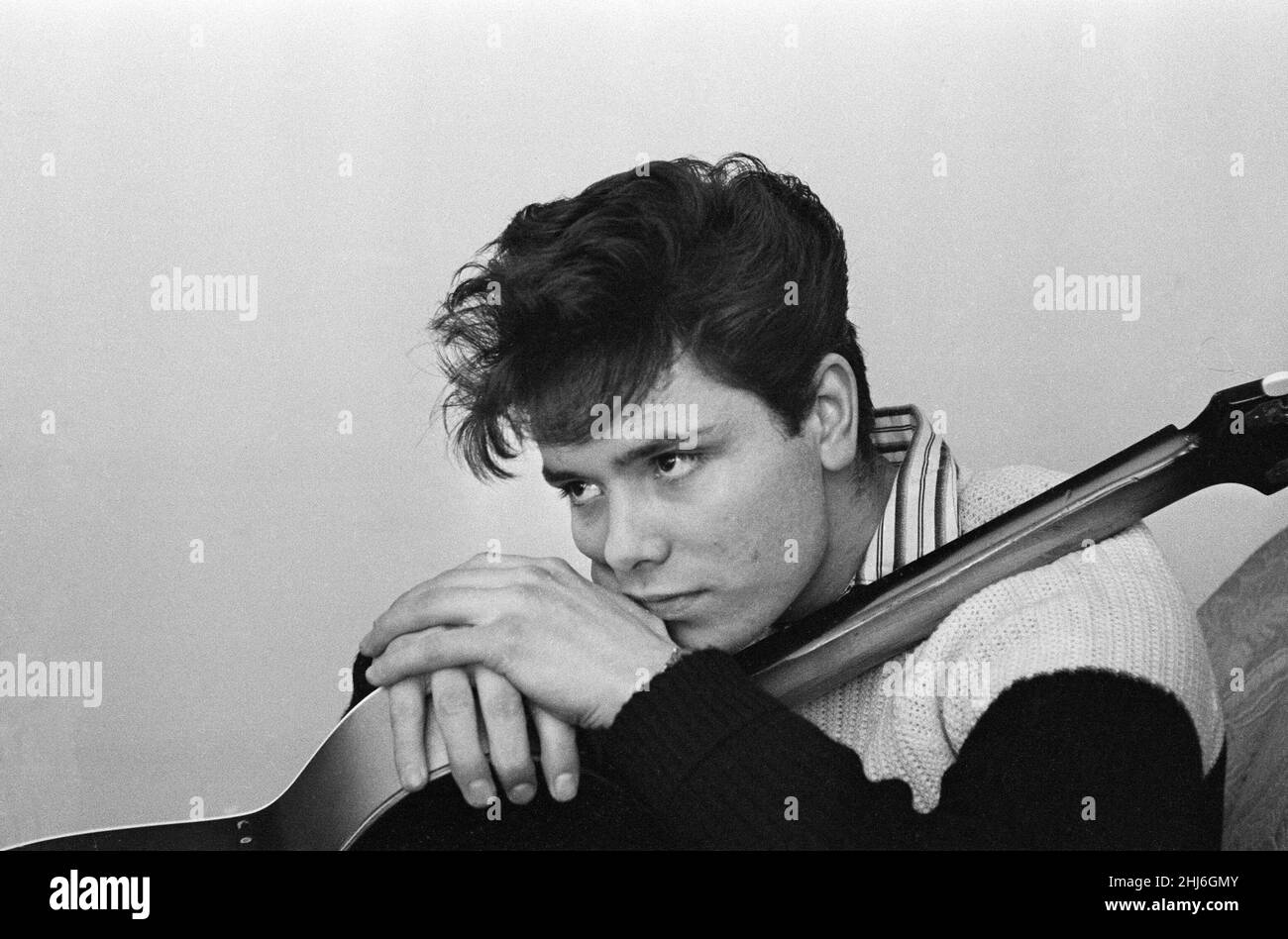 Portrait of rock and roll singer Cliff Richard. 3rd January 1959. Stock Photo