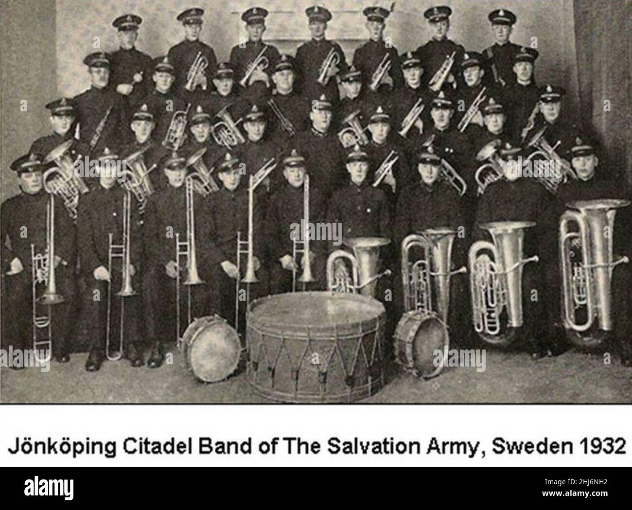 Sweden. Jönköping Citadel Band, 1932. Stock Photo
