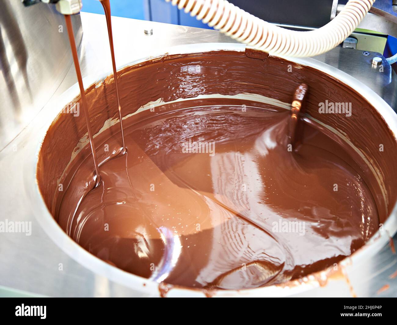 Candy factory mixing chocolate hi-res stock photography and