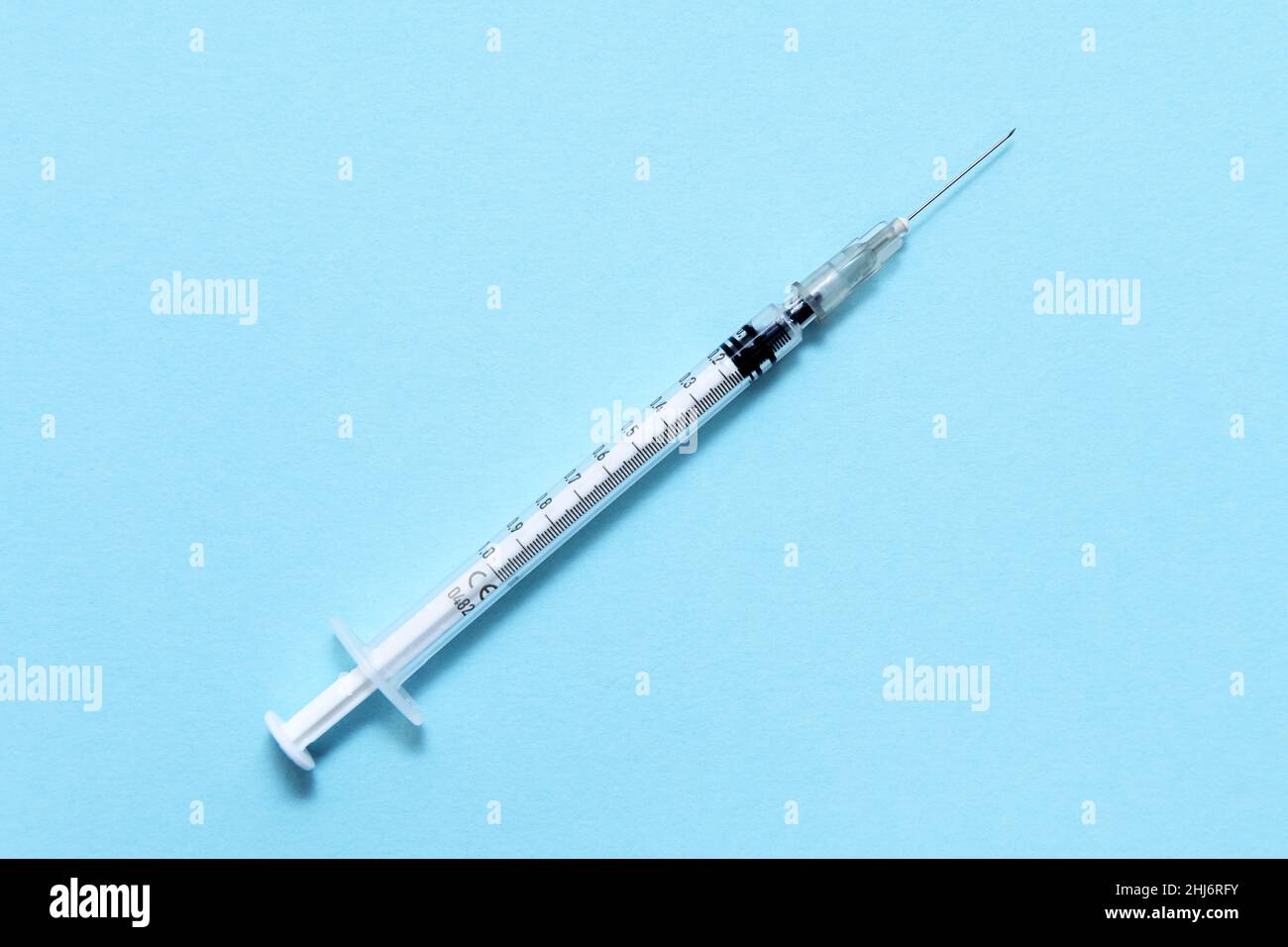 Impfspritze, Corona-Impfung Stock Photo