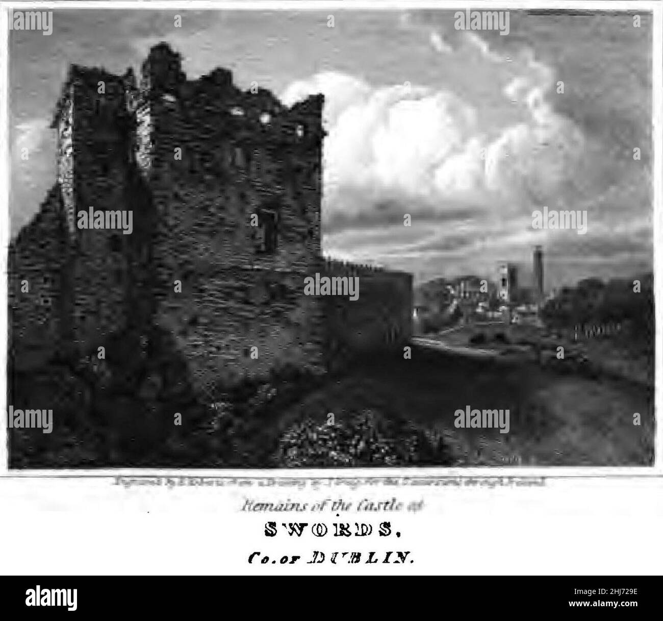 Swords Castle Hi Res Stock Photography And Images Alamy   Swords Castle Dublin 1820 2HJ729E 