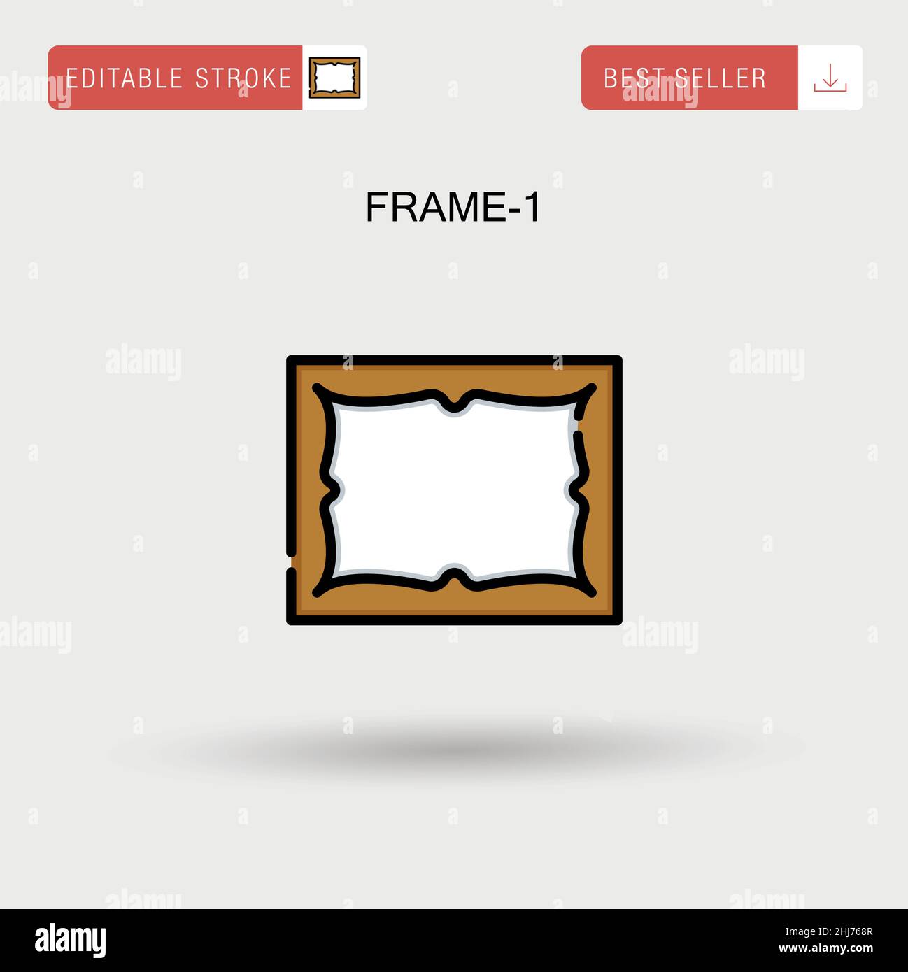 Frame-1 Simple vector icon Stock Vector Image & Art - Alamy