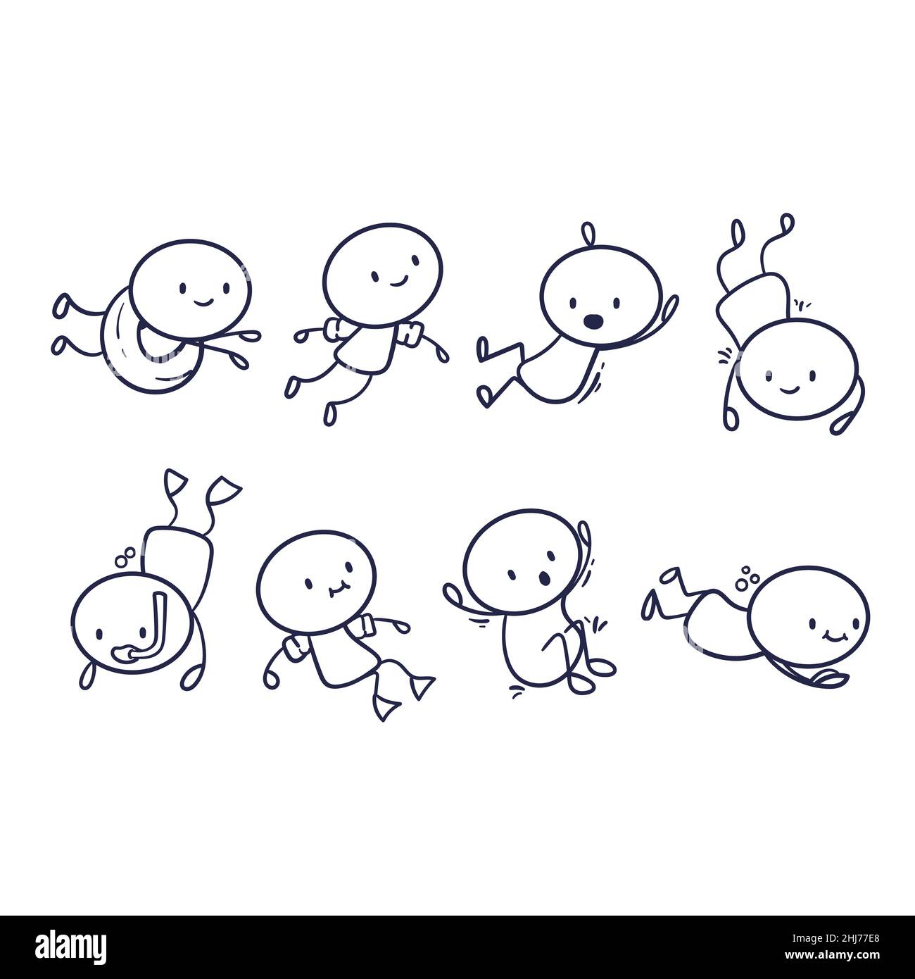 Vector cartoon stick figure drawing conceptual illustration of group of  three happy men or businessmen celebrating success, applauding and clapping  Stock Vector Image & Art - Alamy