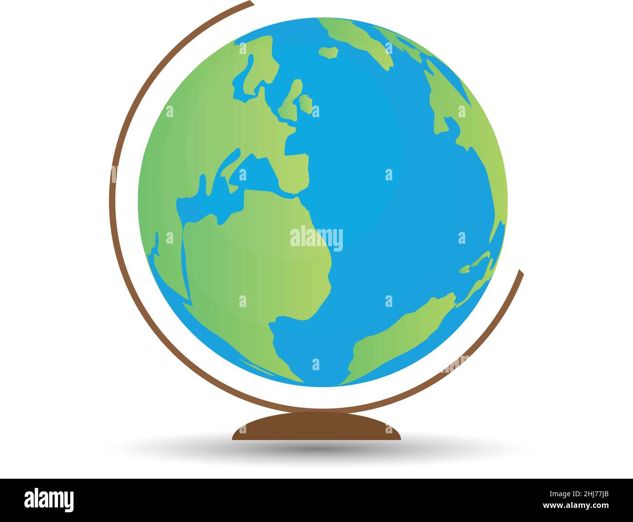 Desktop earth globe vector on white background Stock Vector Image & Art ...