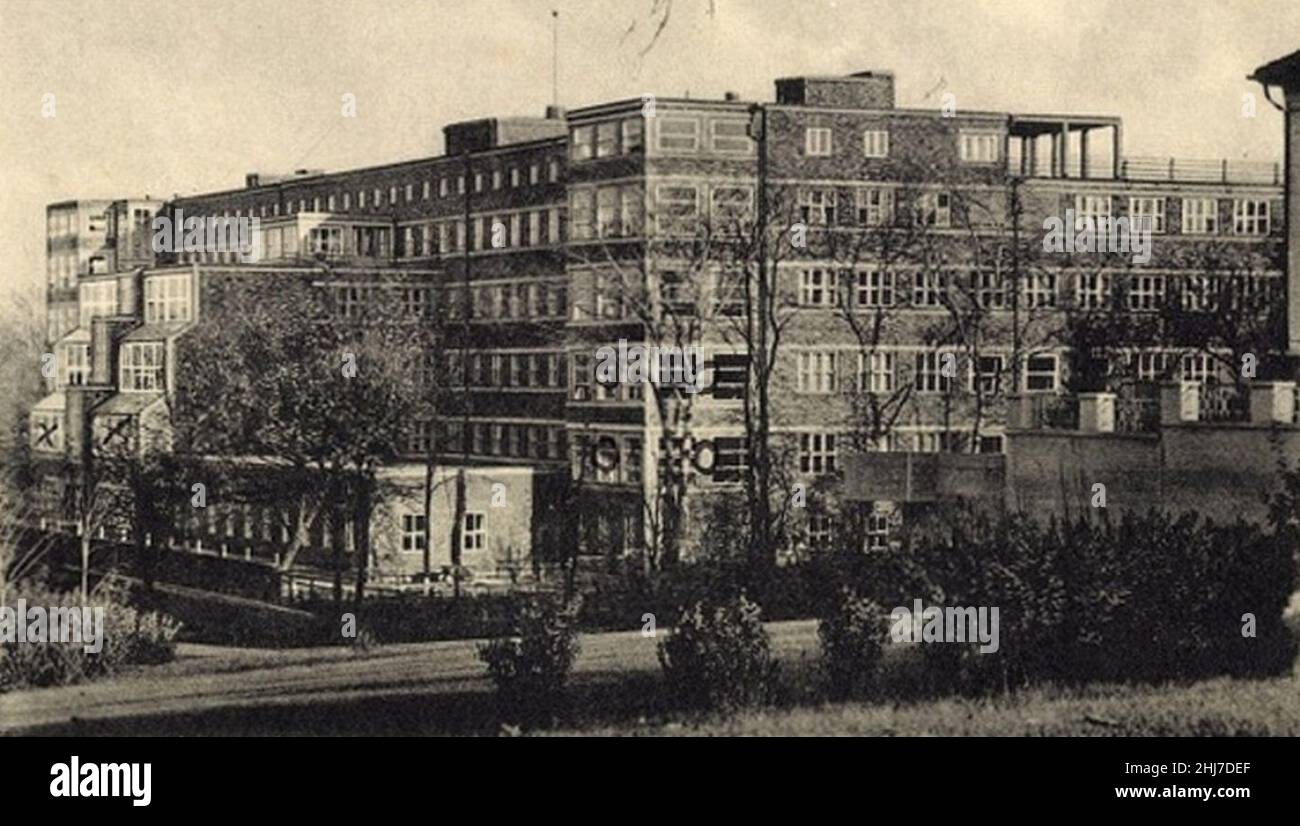 Szpital Landes Frauenklinik (Regionalna Klinika Kobieca), Szczecin 1931-1935. Stock Photo