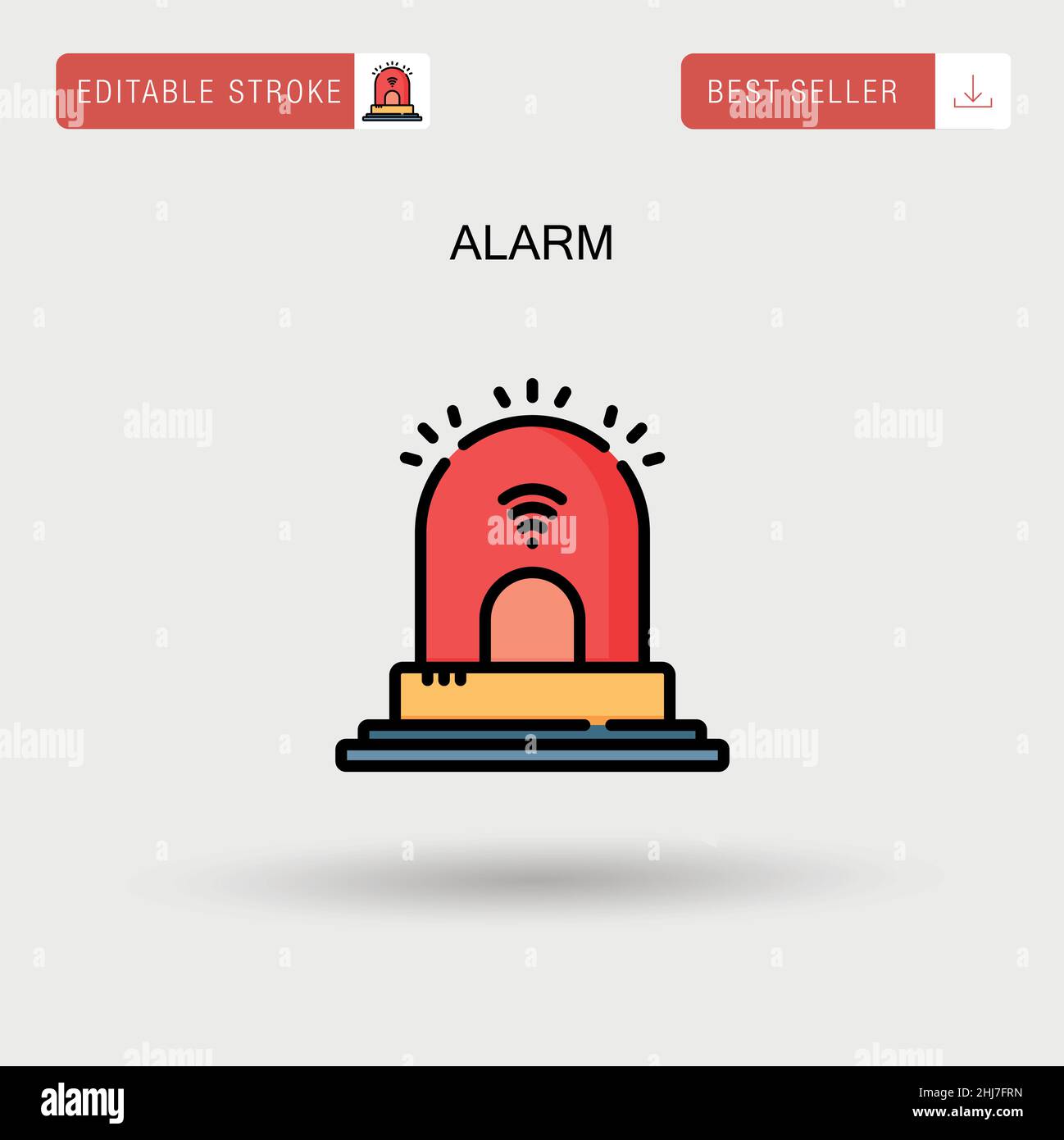 Alarm Simple vector icon Stock Vector Image & Art - Alamy