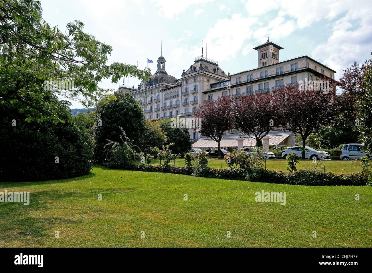 Reisen, Europa, Italien, Piemont; Grand Hotel Des Iles Borromees am Lago Maggiore bei Stresa. Stock Photo
