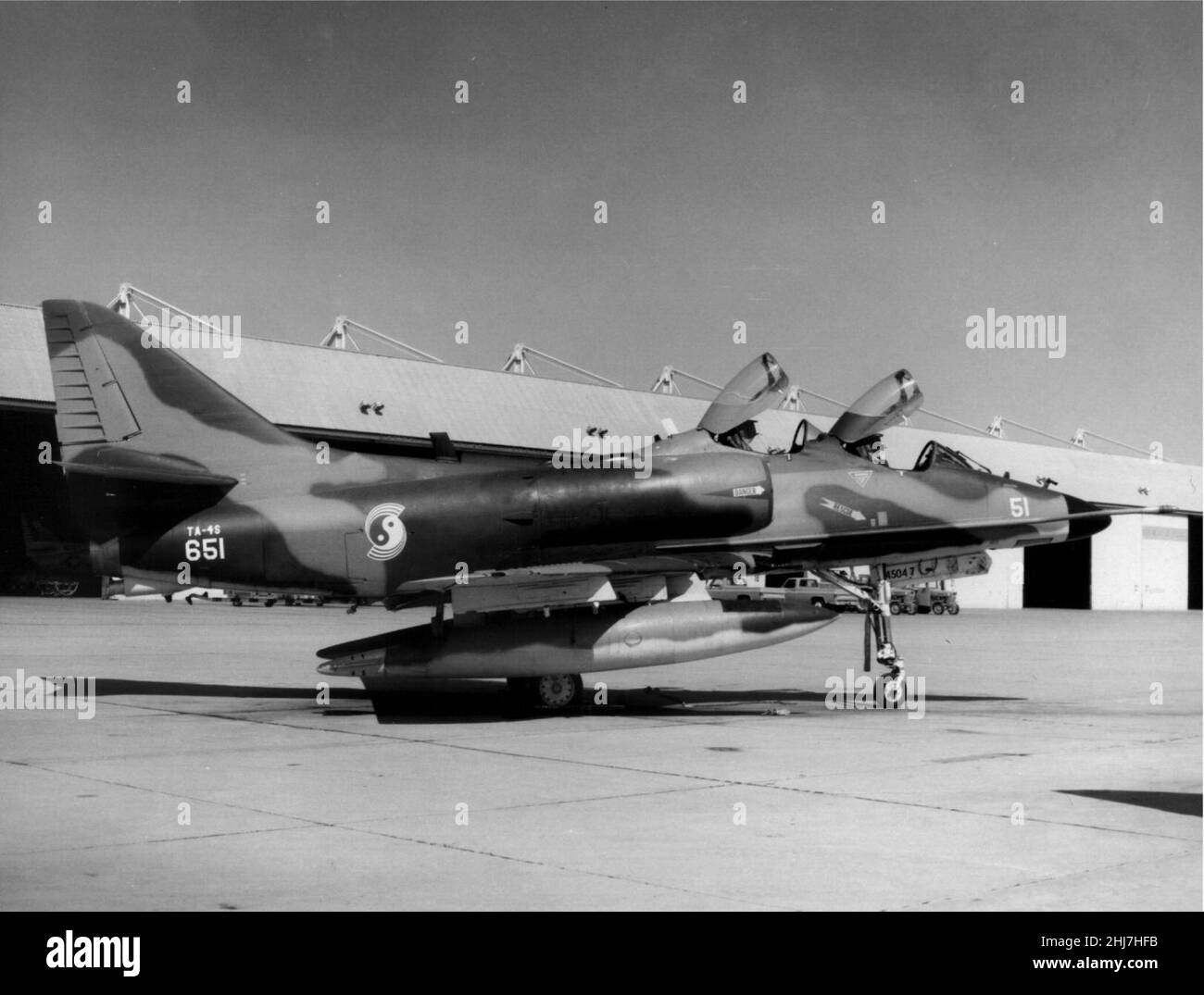 TA-4S Skyhawk at NAS Lemoore 1975 Stock Photo - Alamy
