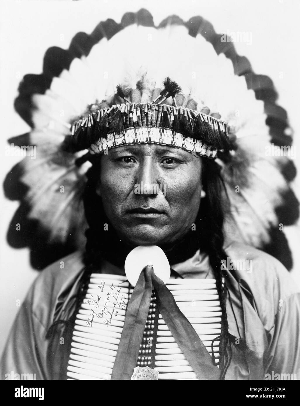Chief Red Star - Antique and vintage photo - Native american / Hopi Indian / American Indian. Gerhard Sisters, photographer, c 1904. Stock Photo