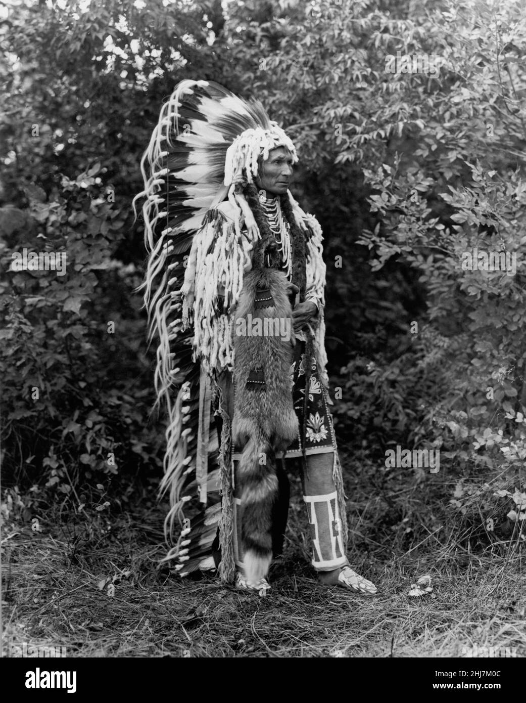 Chief Umapine, Cayuse - Antique and vintage photo - Native american / Indian / American Indian. Dixon, Joseph Kossuth, photographer 1913. Stock Photo