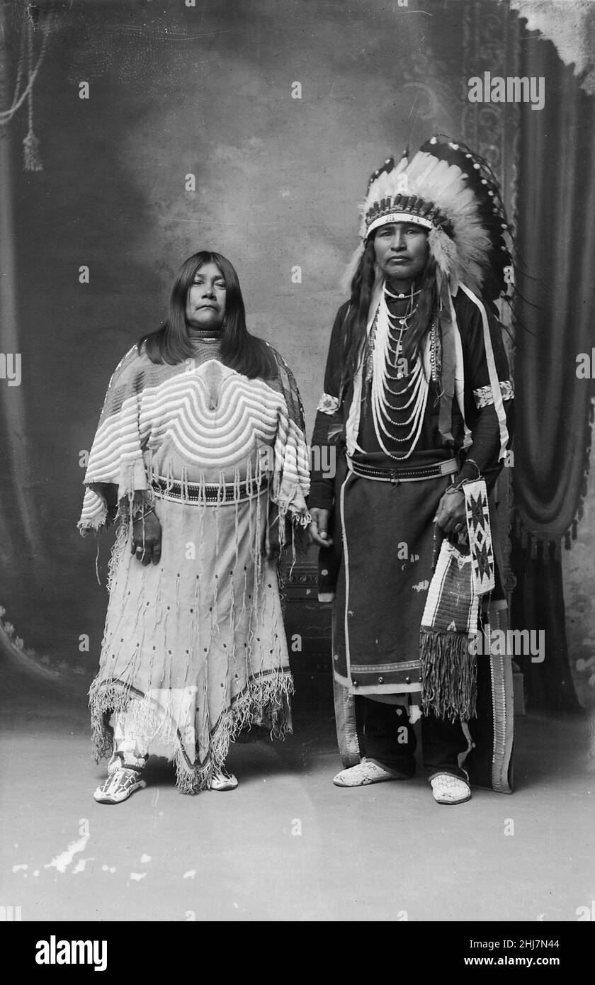 Antique and vintage photo - Native Americans from Southeastern Idaho 1900 / Indian / American Indian Stock Photo
