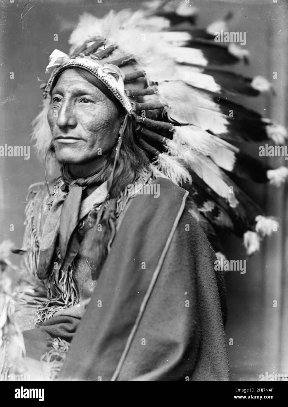 Whirling Horse, American Indian / Antique and vintage photo - Native american / Indian.1900. Käsebier, Gertrude, 1852-1934, photographer. Stock Photo