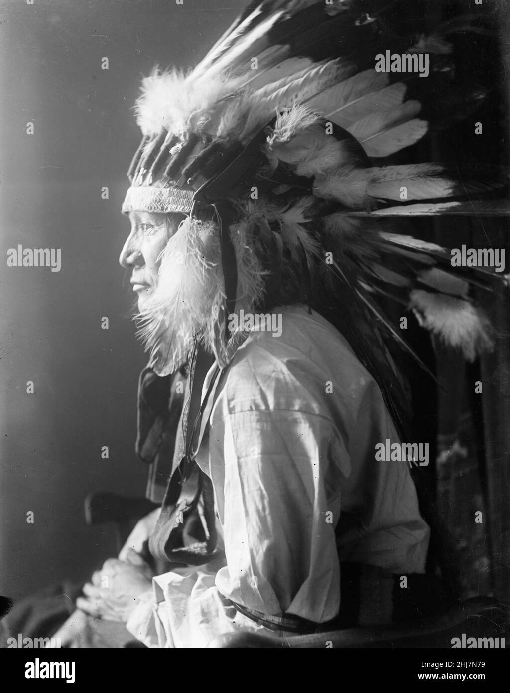 Whirlwind Horse - Antique and vintage photo - Native american / Indian / American Indian, Käsebier, Gertrude, 1852-1934, photographer. 1900. Stock Photo