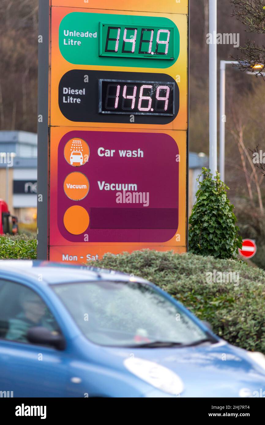 Sainsbury's petrol pump hires stock photography and images Alamy