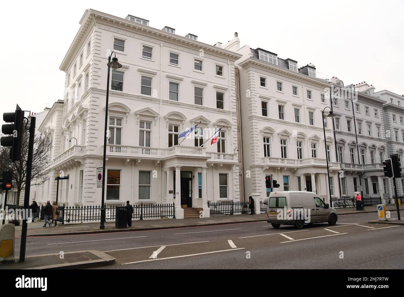 French Consulate in Cromwell Road, Kensington, London, UK Stock Photo