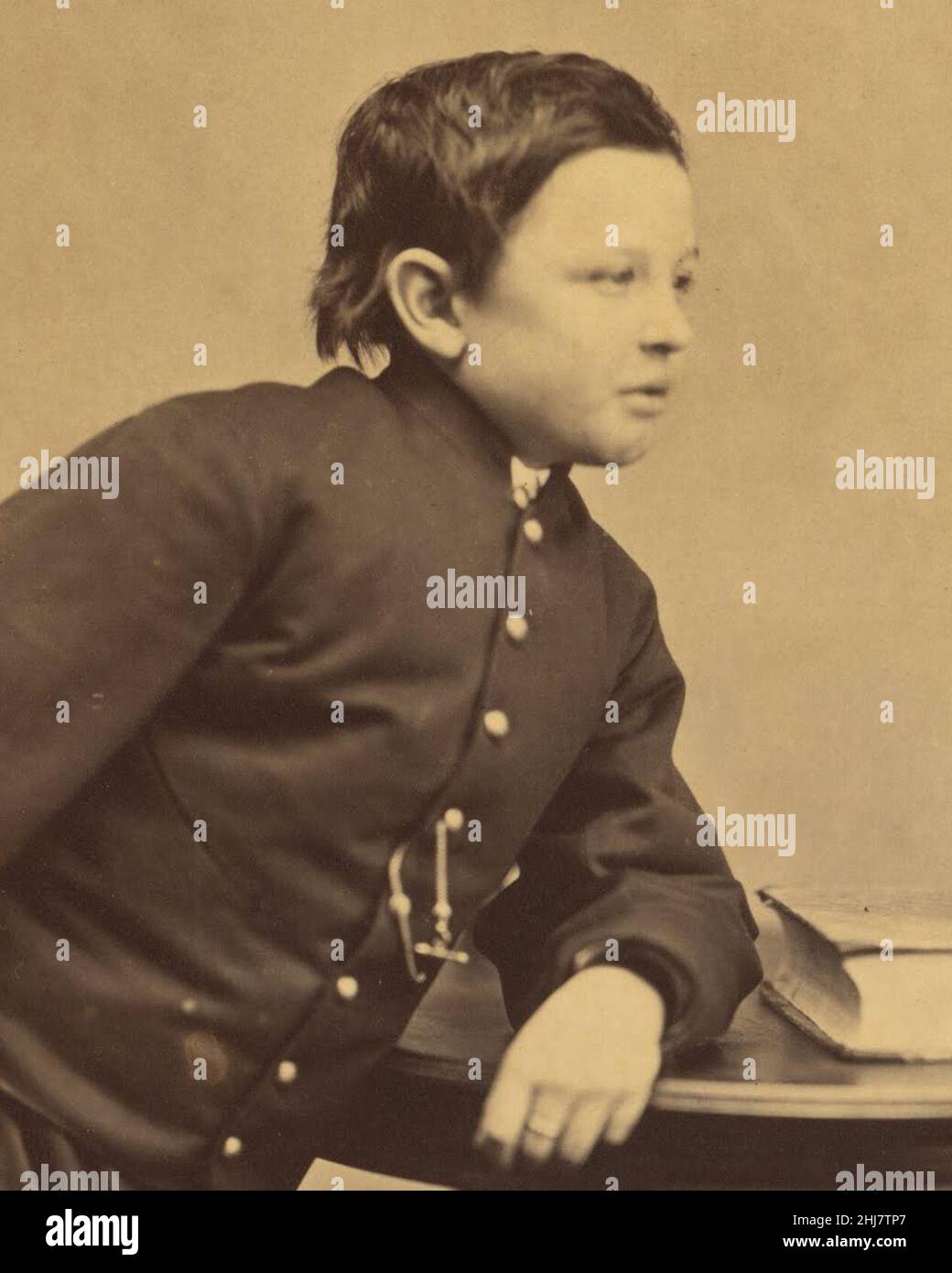 Tad Lincoln on 9 April 1865 (cropped Stock Photo - Alamy